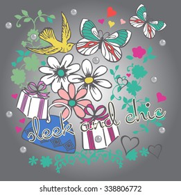 objects with flowers