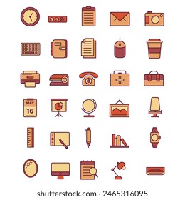 Objects Icon Collecti Variety School Set Pack