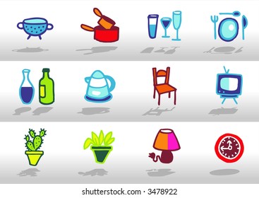 Objects icons - others of same series : http://www.shutterstock.com/lightboxes.mhtml?lightbox_id=499021