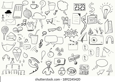 objects infogrphic drawing things atribute miscellaneous