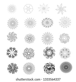 Trees Top View Different Plants Trees Stock Vector (Royalty Free ...