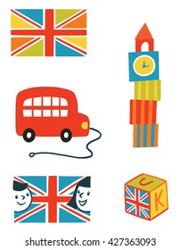 objects on the theme of England and London