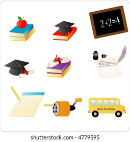 Objects related to school and education