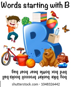 Objects Starting Letter B: เวกเตอร์สต็อก (ปลอดค่าลิขสิทธิ์) 1048326442