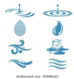 Objects symbolizing water