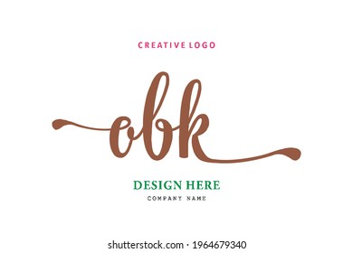 OBK lettering logo is simple, easy to understand and authoritative