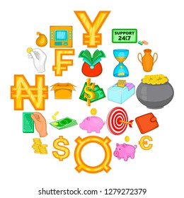 Obligation icons set. Cartoon set of 25 obligation vector icons for web isolated on white background