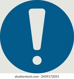 OBLIGATION SIGN PICTOGRAM, GENERAL MANDATORY ACTION SIGN ISO 7010 – M001