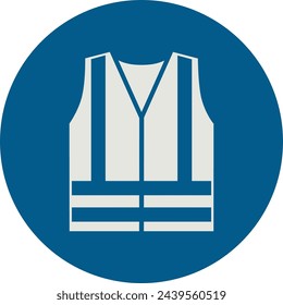 OBLIGATION SIGN PICTOGRAM, WEAR HIGH VISIBILITY CLOTHING ISO 7010 – M015