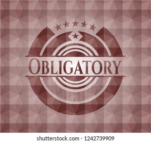 Obligatory red seamless badge with geometric pattern.