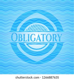 Obligatory water wave emblem background.