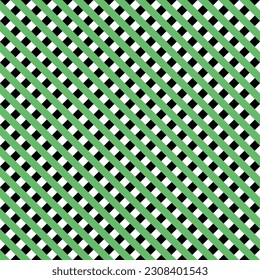 diseño oblicuo de patrones impecable con tonos blancos y verdes sobre fondo negro para papel de pared, fondo, fondo, envoltura, decoración de cualquier cosa.