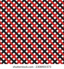 oblique beautiful seamless pattern design with black and red tones on white background for wallpaper, backdrop, background, wrapper stuff, decorating anything.