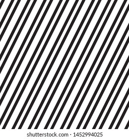 Oblique black lines. Vector seamless pattern. 