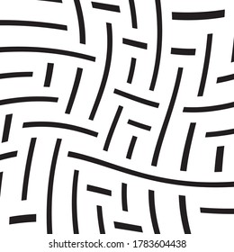 Oblique black segment pattern with a twist
