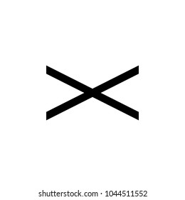oblique cross icon. Elements of cross icon. Premium quality graphic design. Signs and symbol collection icon for websites, web design, mobile app, info graphics on white background