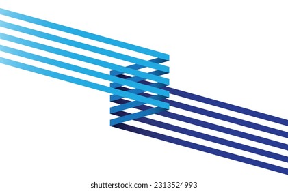 Oblique inclined creative lines abstract background