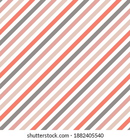 Oblique lines stripes classic vector seamless pattern. Parallel lines texture. Stripes abstract zebra print. Colorful diagonal parallel lines endless ornament.