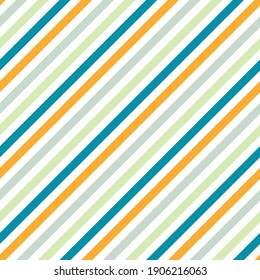 Schräge Linien Streifen Vintage Vektor nahtlos Muster. Textur paralleler Linien. Streifen Bonbons verpacken Druck. Farbige, schräge Parallellinien endlose Ornamente.