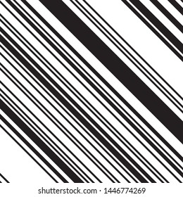 Oblique pattern with black lines. Monochrome geometric pattern. Ratio between white and black lines is 62%:38%, that is 1.6 Fibonacci ratio (the golden number)

