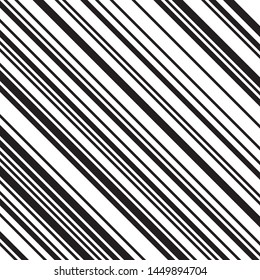 Oblique pattern with black lines. Monochrome geometric pattern. Ratio between white and black lines is 62%:38%, that is 1.6 Fibonacci ratio (the golden number)