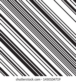 Oblique pattern with black lines. Monochrome geometric pattern. Ratio between white and black lines is 62%:38%, that is 1.6 Fibonacci ratio (the golden number)