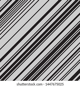 Oblique pattern with black and white streaks. Geometric abstract background. Ratio between white and black streaks is 62%:38%, that is 1.6 Fibonacci ratio (the golden number)