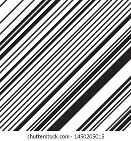  Oblique pattern with black and white streaks. Geometric abstract background. Ratio between white and black streaks is 62%:38%, that is 1.6 Fibonacci ratio (the golden number)