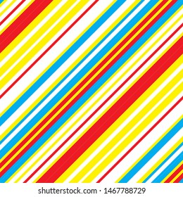 Oblique pattern with color lines. Vector seamless pattern.