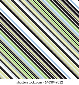 Oblique pattern with color streaks and contour. Geometric abstract background.Vector seamless pattern.