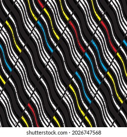 Oblique pattern with colored stripes _2_. Seamless vector illustration eps 10.