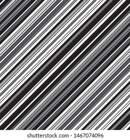 Oblique pattern with gray lines and contour. Vector seamless pattern.