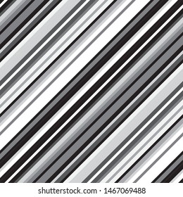 Oblique pattern with gray lines. Vector seamless pattern.