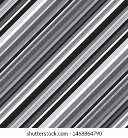 Oblique pattern with gray lines. Vector seamless pattern.
