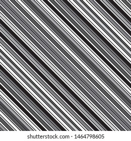 Oblique pattern with gray streaks and outline. Geometric abstract background.Vector seamless pattern.
