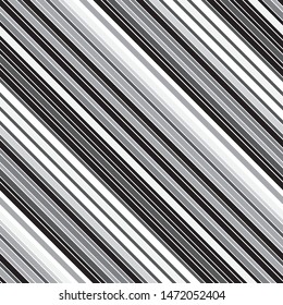 Oblique pattern with gray streaks and outline. Geometric abstract background.Vector seamless pattern.