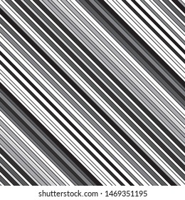 Oblique seamless pattern with gray streaks and outline. Geometric abstract background.Vector seamless pattern.