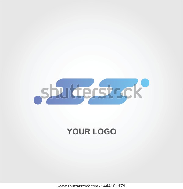 oblique speed logo. gradation color template\
design vector