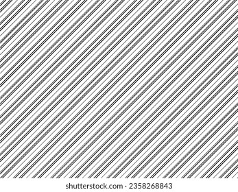 OBLIQUE STREIFEN; Vektorgrafik von schwarzen diagonalen Linien auf weißem Hintergrund. Speed Line Manga. Streifen-Linie bearbeitbarer Farbhintergrund. Geometrisches diagonales Muster. Vektorgrafik.