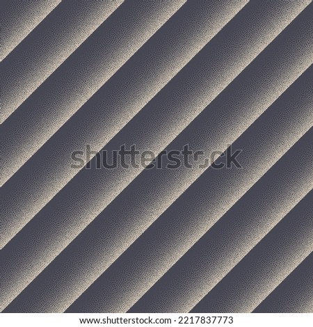 Oblique Stripes Layered Structure Neat Stipple Seamless Pattern Vector Trendy Abstract Background. Tilted Lines Dot Work Grainy Repetitive Subtle Texture. Half Tone Art Modern Continuous Illustration
