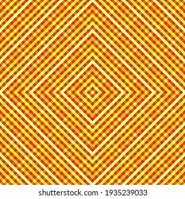 Oblique stripes rhombus grid abstract vector seamless pattern. Overlaying lines rhombus shapes texture. Stripes chequered candy wrapping print. Colorful overlaying lines grid endless ornament.