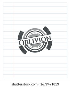 Oblivion draw with pencil effect. Vector Illustration. Detailed.