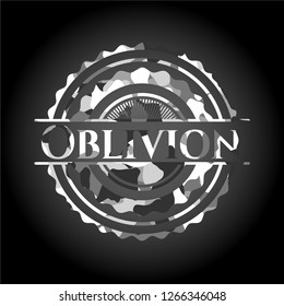 Oblivion on grey camo texture