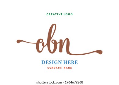 OBN lettering logo is simple, easy to understand and authoritative