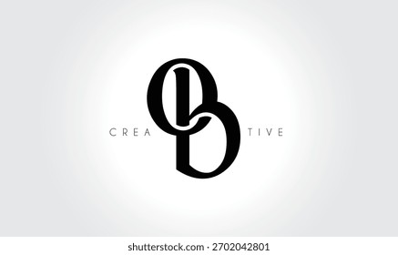 OBob Elegant Serif Monogram Logo – Luxury Lowercase Typographic Lettermark for Modern Branding