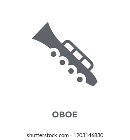 Oboe icon. Oboe design concept from Music collection. Simple element vector illustration on white background.