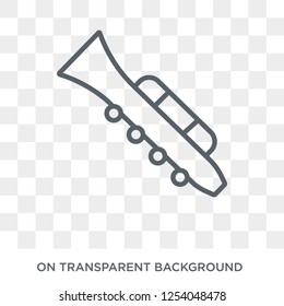 Oboe icon. Oboe design concept from Music collection. Simple element vector illustration on transparent background.