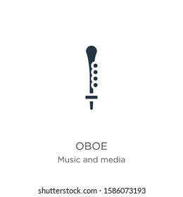 Oboe icon vector. Trendy flat oboe icon from music collection isolated on white background. Vector illustration can be used for web and mobile graphic design, logo, eps10