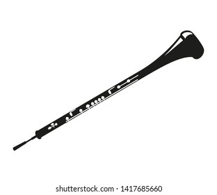 Oboe on the white background. Vector illustration.