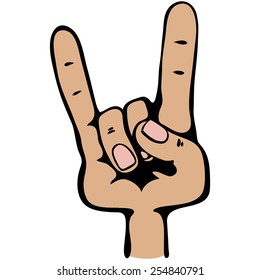 Obscene gestures. Two finger.
